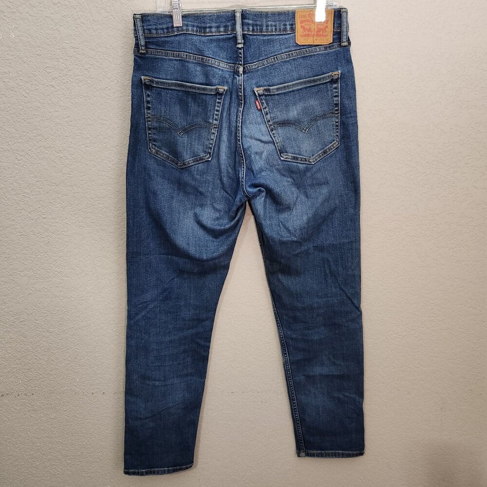 Levis 502 Regular Taper Fit Mens Jeans W32 L32 Denim Medium Wash